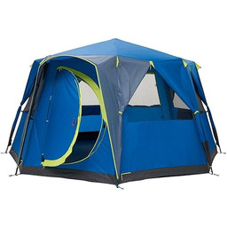 Coleman Unisex - Dorosły Octagon Blue-Lime namiot wielokolorowy