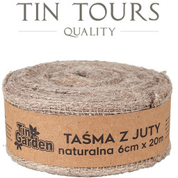 NATURALNA TAŚMA Z JUTY 6 cm x 20