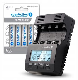 Ładowarka everActive NC-3000 4x akumulatorki AA/R6 everActive 2000mAh