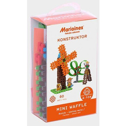 Klocki Mini Waffle Rolnik zestaw mały 60 el.