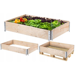Grządka Ogrodowa Podwyższona Skrzynia Warzywniak Rabata Drewniana Solidna