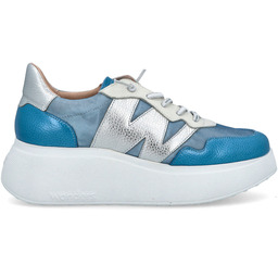 Lekkie sneakersy damskie - WONDERS A-3622 BŁĘKITNE