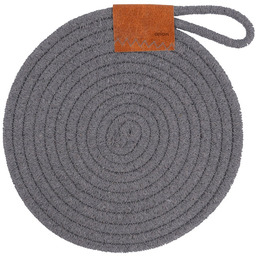 Podstawka pod garnek bawełniana szara SKANDI 21 cm