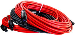 Przedłużacz solarny kabel 6mm2 z wtykami MC4 czarny/czerwony