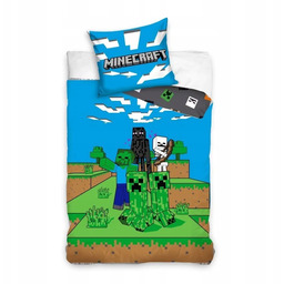 Pościel Bawełniana Licencyjna 160/200 2cz Minecraft