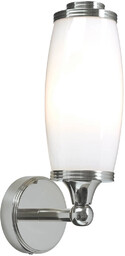 Elstead Lighting Szklana lampa przyścienna BATH-ELIOT1-PC IP44 retro