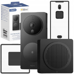 Aqara Smart Video Doorbell G4 Czarny Wideodomofon Dzwonek