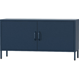 Szafka RTV metalowa na nóżkach granatowa Modern ROSA,
