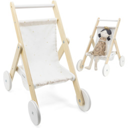 VIGA PolarB Drewniany Wózek dla Lalek