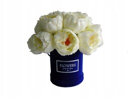 Kompozycja Kwiatowa Flower Box Kremowe Peonie