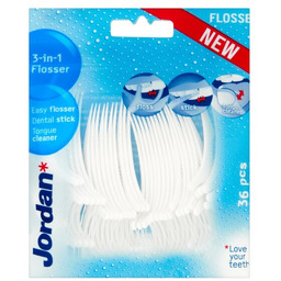 Jordan 3in1 Flosser Nić wykałaczka i czyścik