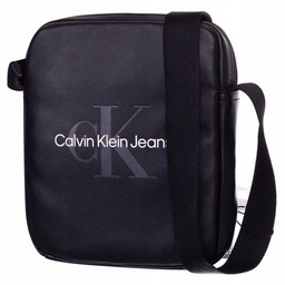 Calvin klein torba listonoszka monogram soft reporter18 czarna