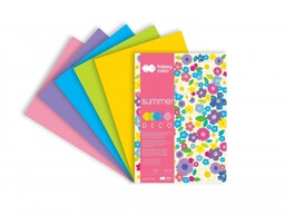 Blok kolorowy DECO Summer A5 20 ark Happy