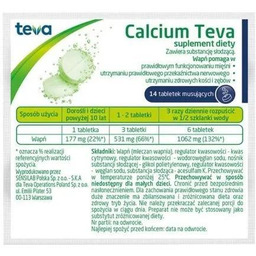 Calcium Pliva - 14 tabletek musujących