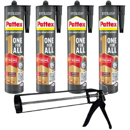Klej montażowy PATTEX One For All, 4 szt.