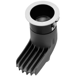 Lampa do wbudowania metalowa biało-czarna 12W AZ6087