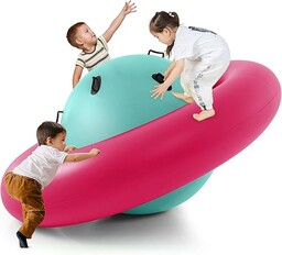 FANTASK Dmuchany bujan kopułowy dla dzieci, 223 cm,