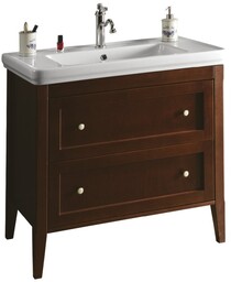 Sapho Cross szafka umywalkowa 85x81x47cm 2 szuflady buk