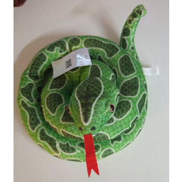 Wąż pluszowy długi 125 cm zielony