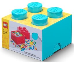 Lego Storage Brick 4 lazurowy