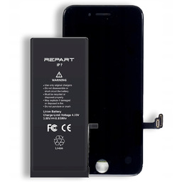 Ekran do Apple iPhone 7 Retina czarny Bateria