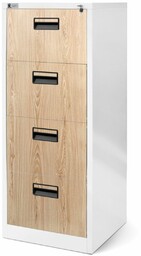 Szafa kartotekowa Sara: biała-dąb sonoma 46x132 cm (1387),