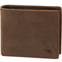 Mały portfel męski brązowy na karty slim RFID