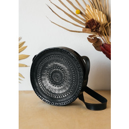 Pakamera Torebka skórzana ręcznie robiona góralska okrągła