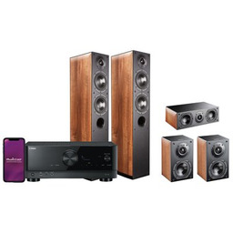 YAMAHA Zestaw Kina Domowego MusicCast RX-V4A Czarny 5.2-kanałowy