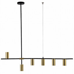 Lampa wisząca ARIZONA LP-074/6PL BK/GD Light Prestige loftowa