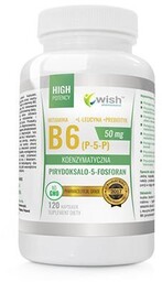 Wish Witamina B6 50 mg, 120 kapsułek