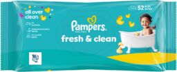 Pampers Fresh Clean, chusteczki nawilżane, 52 sztuki