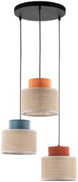 Nowoczesna lampa sufitowa 40cm granatowa RONDO 1039 2759