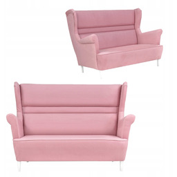 Sofa dwuosobowa uszak Zoja Family Meble różowa