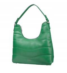 Torebka Damska Shopper Miękka Pikowana PUCCINI Zielona BK1231157S-5