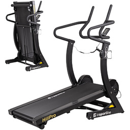 inSPORTline, Profesjonalna bieżnia treningowa bezsilnikowa, Hill Pro, czarny