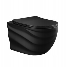 Miska Wc Wisząca Tornado Skal-mtb Czarny Mat Deska