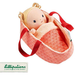 LILLIPUTIENS Lalka dzidziuś w koszyczku z ubrankiem