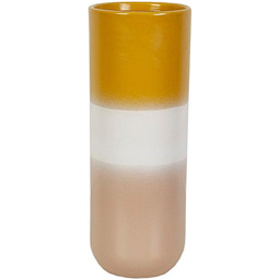 Romimex Wazon żółty beżowy ceramiczny 13 x 35