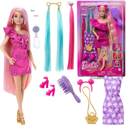 Lalka Barbie Zabawa Z Włosami Akcesoria Kolorowe Pasemka