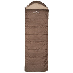 Naturehike Śpiwór Turystyczny Syntetyczny U150 NH20MSD07 190x75cm brązowy