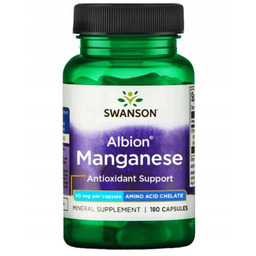SWANSON Albion Chelat Manganu 10mg, 180 kapsułek