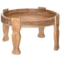 Stolik kawowy okrągły Gypsy drewniany mango 74 cm