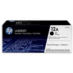 Hewlett-packard TONER CARTRIDGE 12A BLACK/DUAL PACK