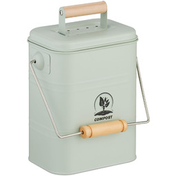 Relaxdays Kuchenny kosz na kompost, 3,5 l, żelazo