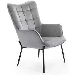 Edinos Popielaty tapicerowany fotel wypoczynkowy R7-T97