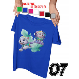 KOSZULKA DZIECIĘCA Z NADRUKIEM PSI PATROL EVEREST PIESKI