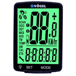 VÖGEL Licznik rowerowy VL5B Podświetlany