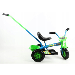 Rowerek trójkołowy 8" Turbo 100% Polski niebiesko-zielony