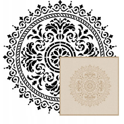 Szablon Malarski Mandala 20 90cm 0,5mm Beton architektoniczny